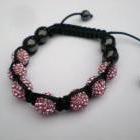 Pink Shamballa Crystal bracelet