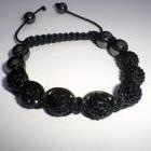 Black shamballa bracelet