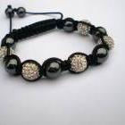 Hemitite and White Shamballa